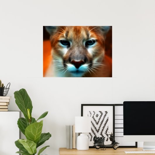 Mountain Lion Poster (Thuiskantoor)