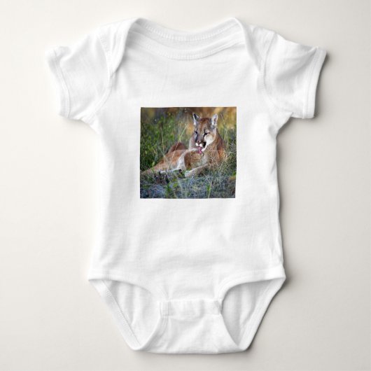 Mountain Lion Preening Romper (Voorkant)