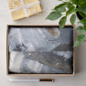 Mountain Lion Prowling in de sneeuw Decoupage Tissuepapier (Geschenk)