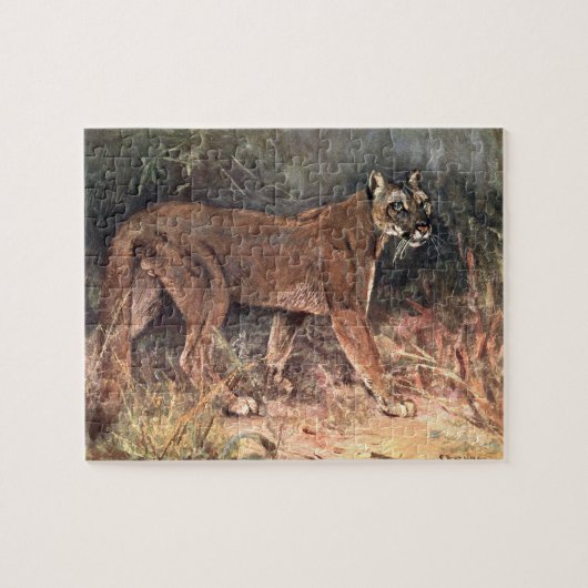 Mountain Lion, Puma of Cougar door CE Swan Legpuzzel (Horizontaal)