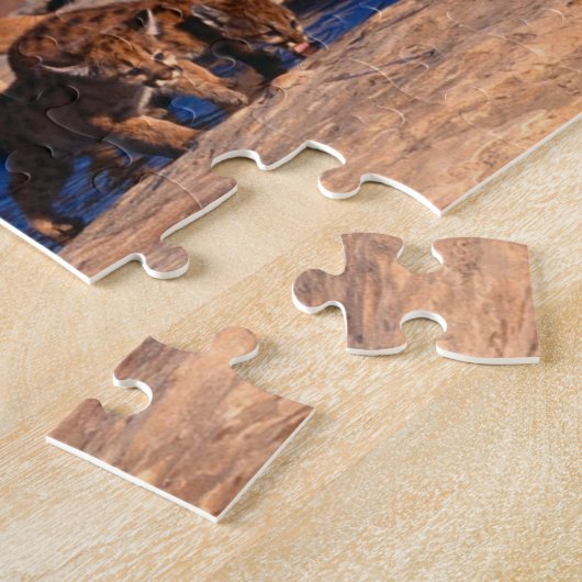Mountain Lion Puzzel Legpuzzel (Zijkant)