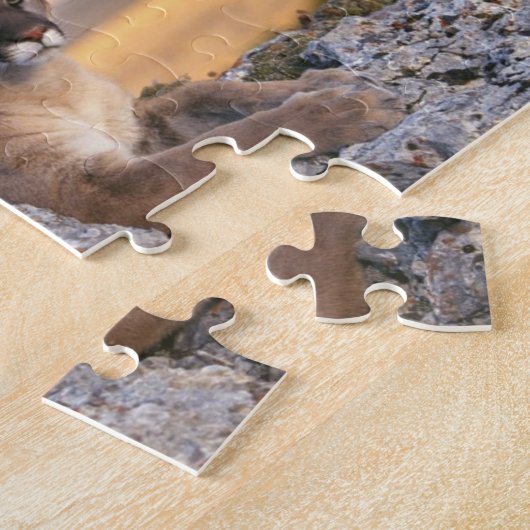 Mountain Lion Puzzle Legpuzzel (Zijkant)