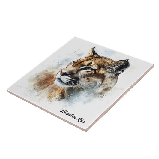 Mountain Lion Tegeltje (Zijkant)