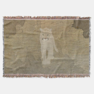 Mountain Lion Throw Blanket Deken