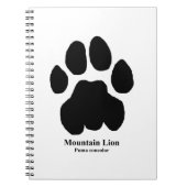 Mountain Lion Track Notitieboek (Voorkant)