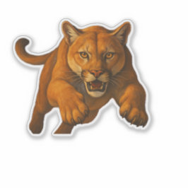 Mountain Lion-uitknipsticker Sticker