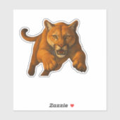 Mountain Lion-uitknipsticker Sticker (Vel)