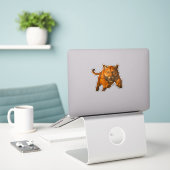 Mountain Lion-uitknipsticker Sticker (Laptop op bureau)