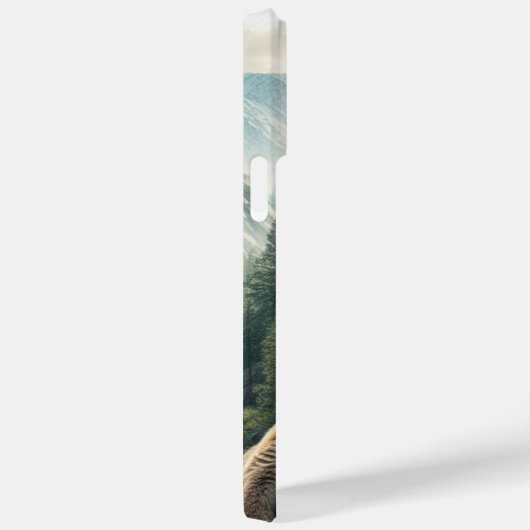 Mountain Lion Waterverf iPhone / iPad case (Achterkant / Rechts)