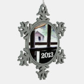 Mountain Living Montana Tin Sneeuwvlok Ornament (Links)