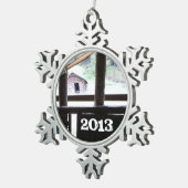 Mountain Living Montana Tin Sneeuwvlok Ornament (Rechts)