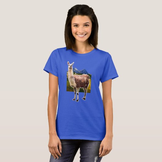 Mountain Llama T-shirt (Voorkant volledig)
