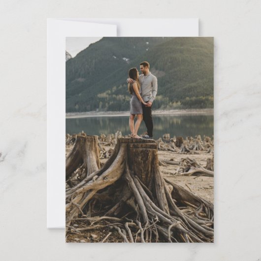 Mountain Love Aqua Save The Date (Achterkant)