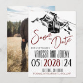 Mountain Love Bourgondië Save The Date (Voorkant / Achterkant)