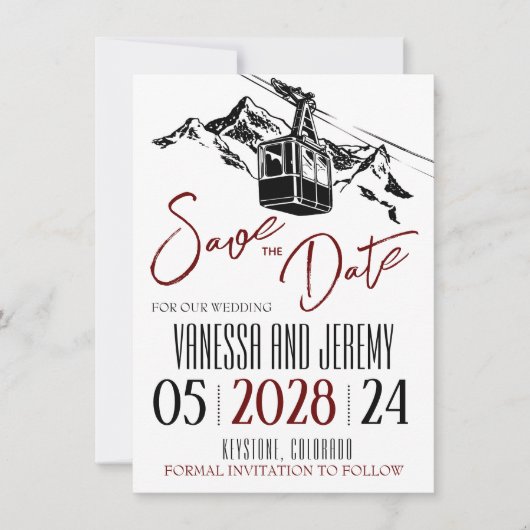 Mountain Love Bourgondië Save The Date (Voorkant)