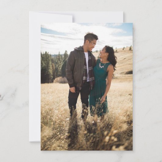 Mountain Love Coral Save The Date (Achterkant)