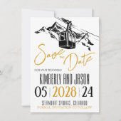Mountain Love Gold Save The Date (Voorkant)