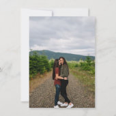 Mountain Love Roze Save The Date (Achterkant)