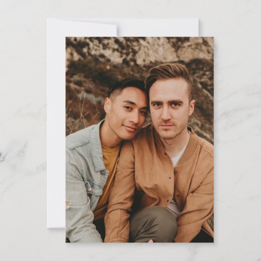 Mountain Love Sage Green Save The Date (Achterkant)