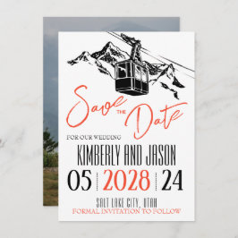 Mountain Love Sinaasappel Save The Date