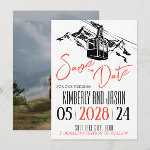 Mountain Love Sinaasappel Save The Date