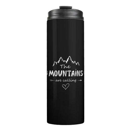 Mountain Lover Thermal Tumbler Thermosbeker (Voorkant)