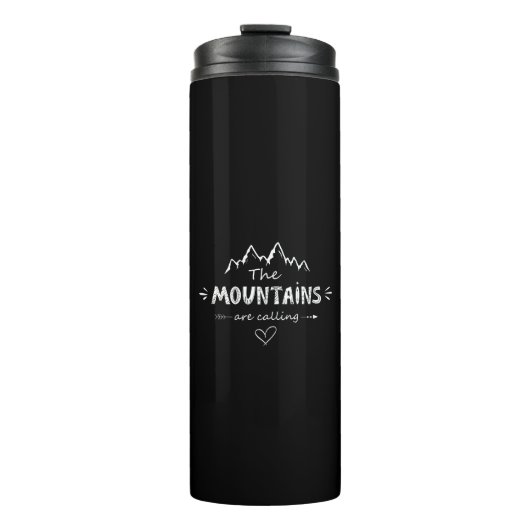 Mountain Lover Thermische Tumbler Thermosbeker (Voorkant)