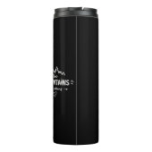 Mountain Lover Thermische Tumbler Thermosbeker (Achterkant)
