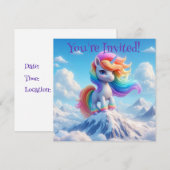 Mountain Magic Rainbow Unicorn Kaart (Voorkant / Achterkant)