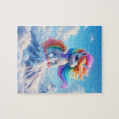 Mountain Magic Rainbow Unicorn Legpuzzel (Horizontaal)