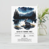 Mountain Magic Verjaardag uitnodiging (Staand voorkant)