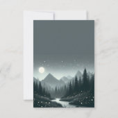 Mountain Magic Voedsel Keuzen RSVP Kaartje (Achterkant)