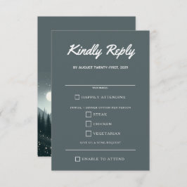 Mountain Magic Voedsel Keuzen RSVP Kaartje