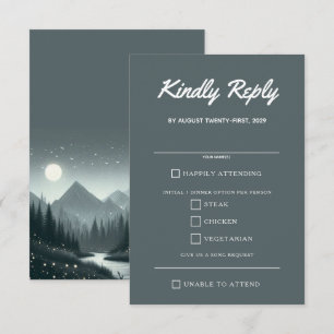 Mountain Magic Voedsel Keuzen RSVP Kaartje