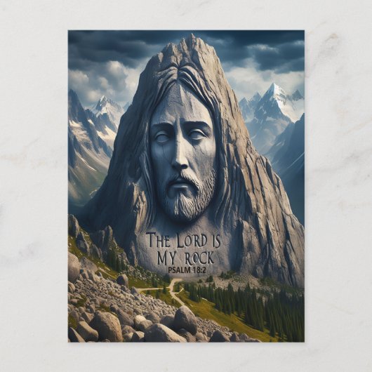 Mountain Majesteit de Heer is mijn rots Briefkaart (Voorkant)