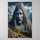 Mountain Majesteit de Heer is mijn rots Poster (Voorkant)