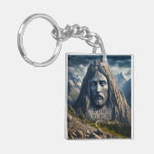 Mountain Majesteit de Heer is mijn rots Sleutelhanger (Voorkant Links)