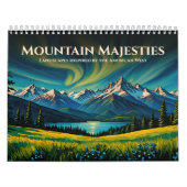 Mountain Majesties Levendig Amerikaans West-landsc Kalender (Hoes)