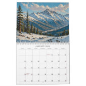 Mountain Majesties Levendig Amerikaans West-landsc Kalender (Jan 2026)