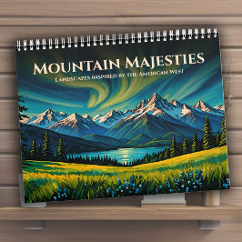 Mountain Majesties Levendig Amerikaans West-landsc Kalender