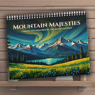 Mountain Majesties Levendig Amerikaans West-landsc Kalender