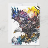 Mountain Majesty Eagle Waterverf Feestdagenkaart (Voorkant)