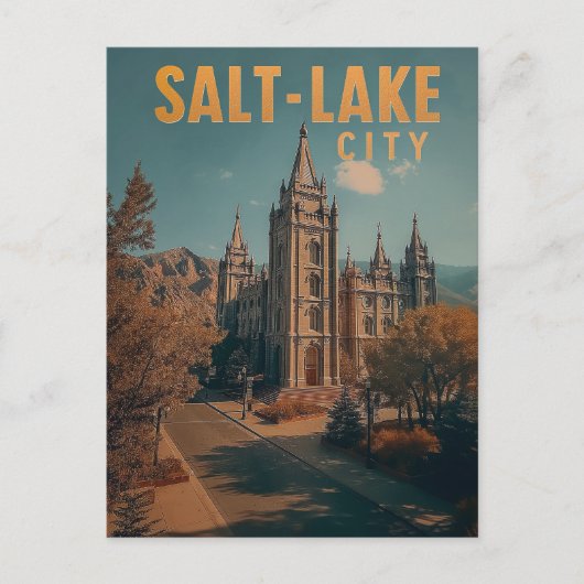 Mountain Majesty: Salt Lake City Briefkaart (Voorkant)