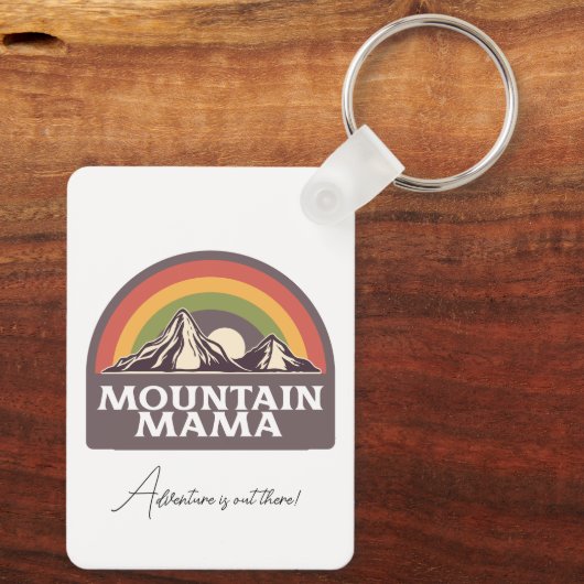 Mountain mama Adventure Sleutelhanger (Achterkant)