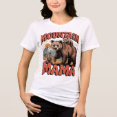Mountain Mama Design Tri-Blend Shirt (Voorkant)