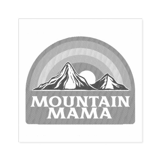 Mountain Mama Rubberstempel (Afrduk)