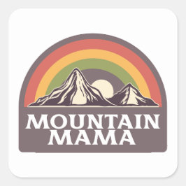 Mountain Mama Square Sticker