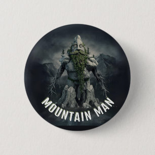 Mountain Man cadeau Outdoor mannen Climber Ronde Button 5,7 Cm