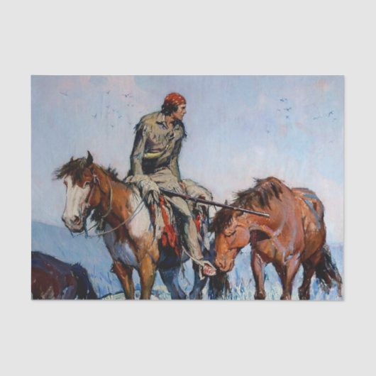“Mountain Man” Western Art by WHD Koerner Tissuepapier (Voorkant)