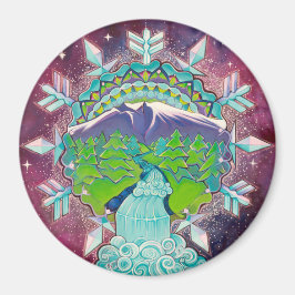 Mountain Mandala Magneet